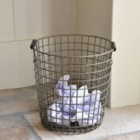 Wire Waste Basket by Grand Illusions
